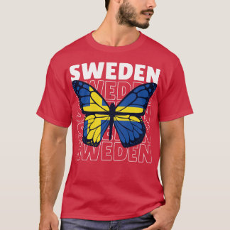 I Liebe Schweden Schwedische Flagge Schwedischer S T-Shirt