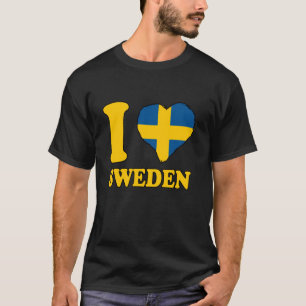I Liebe Schweden Schwedische Wurzeln Schweden Prie T-Shirt