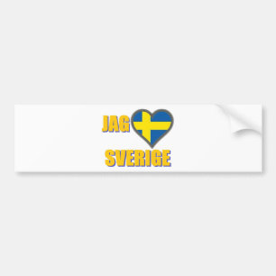 I Liebe Schweden (Zacke Älskar Sverige) Autoaufkleber