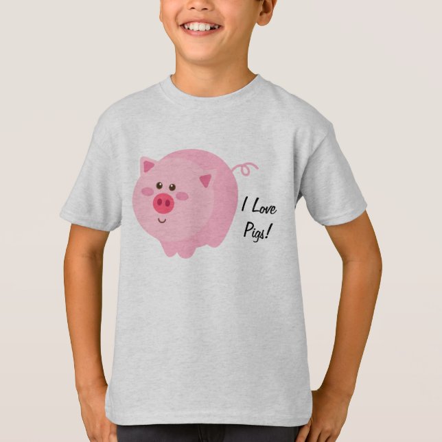I Liebe-Schwein-KinderT - Shirt (Vorderseite)