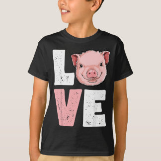 I Liebe Schweine Funny Pig Lover Bauer Farm Anim T-Shirt