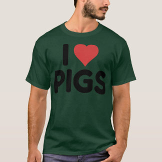 I Liebe Schweine Prämie 3042 T-Shirt