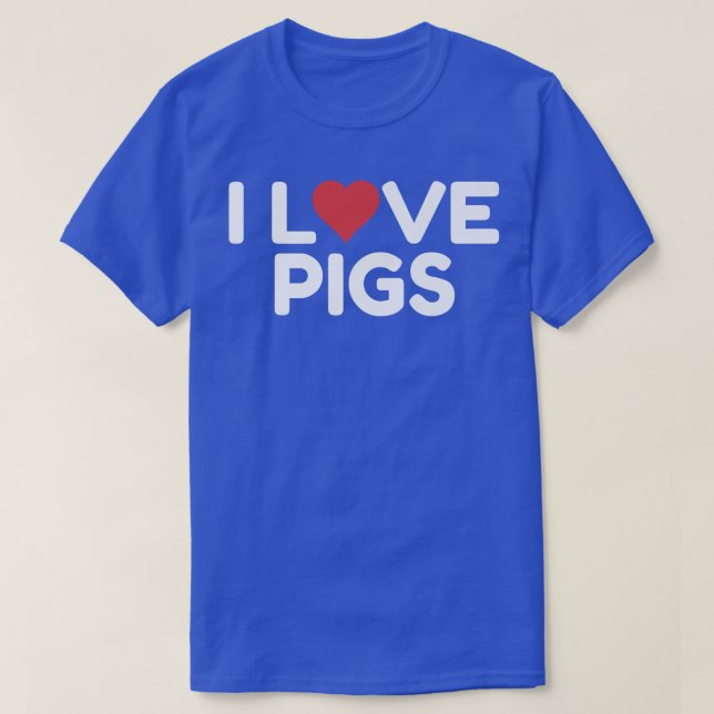 I Liebe Schweine Premium3039 T-Shirt (Design vorne)