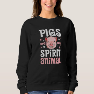 I Liebe Schweine Schweinefleisch Bauer Frauen Zuch Sweatshirt