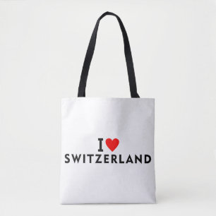 I Liebe Schweiz Land wie Herztourismus Tasche