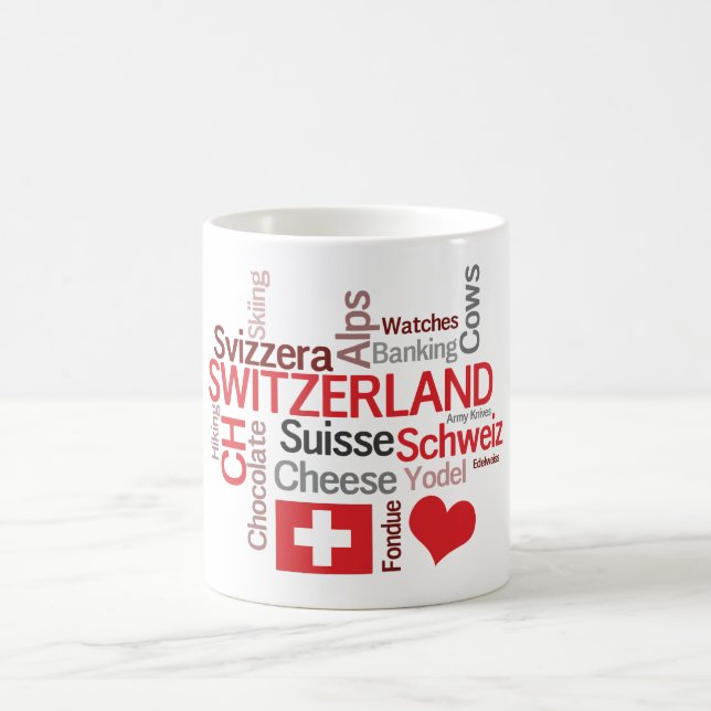 I Liebe Schweiz Lieblingsschweizer Kaffeetasse (Mittel)