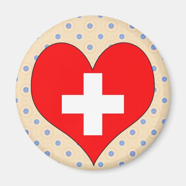 I Liebe Schweiz Magnet (Vorne)