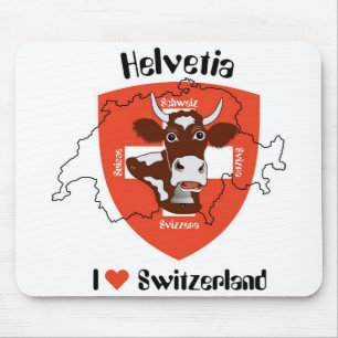I Liebe Schweiz Mauspad