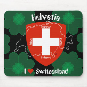 I Liebe Schweiz Mauspad