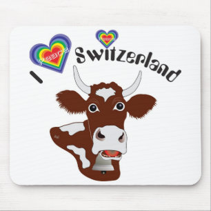 I Liebe Schweiz Mauspad