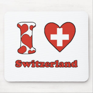 I Liebe Schweiz Mousepad
