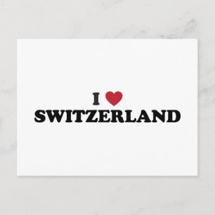 I Liebe Schweiz Postkarte