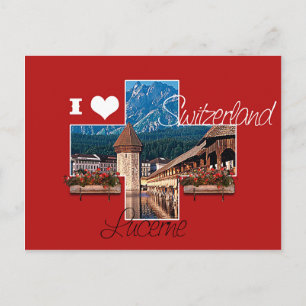 I Liebe Schweiz Postkarte
