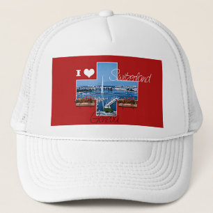I Liebe Schweiz Truckerkappe