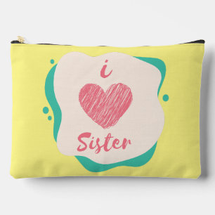 I Liebe Schwester Zubehörtasche