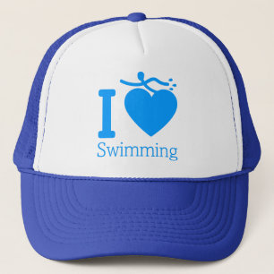 I Liebe-schwimmender Hut Truckerkappe