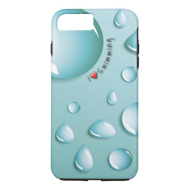 I Liebe-schwimmender Telefon-Kasten Case-Mate iPhone Hülle (Rückseite)