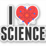 I Liebe Science Aufkleber<br><div class="desc">Ein phantastisches Wissenschaftsaufkleber-Set für einen Wissenschaftler oder Wissenschaftslehrer,  das Lieben über Naturwissenschaften unterrichten und Experimente durchführen. Ich Liebe Science Design mit einem coolen Atom-Modell umwickelt um ein Herz.</div>