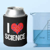 I Liebe Science Cool Scientist Atom Model Black