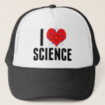 I Liebe Science Cool Scientist Atom Model Truckerkappe<br><div class="desc">Niedlich I Liebe Science,  die auf Ihren Namen zugeschnitten ist. Features ein Atom-Modell vor dem Herzen. Perfektes Geschenk für einen Naturwissenschaftslehrer.</div>