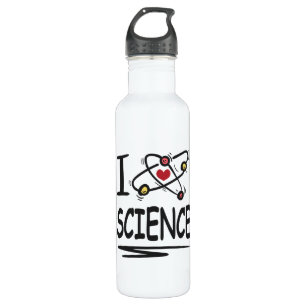I Liebe Science Edelstahlflasche