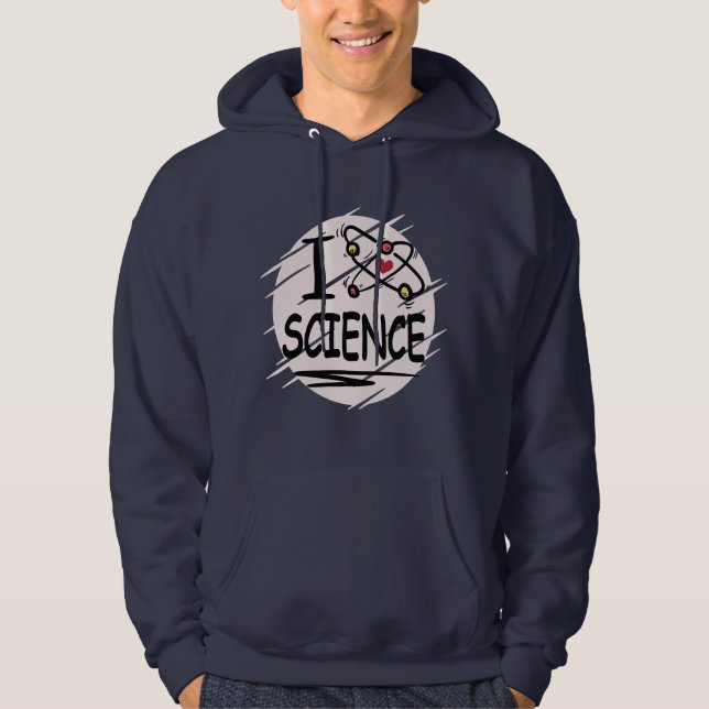 I Liebe Science Hoodie (Vorderseite)