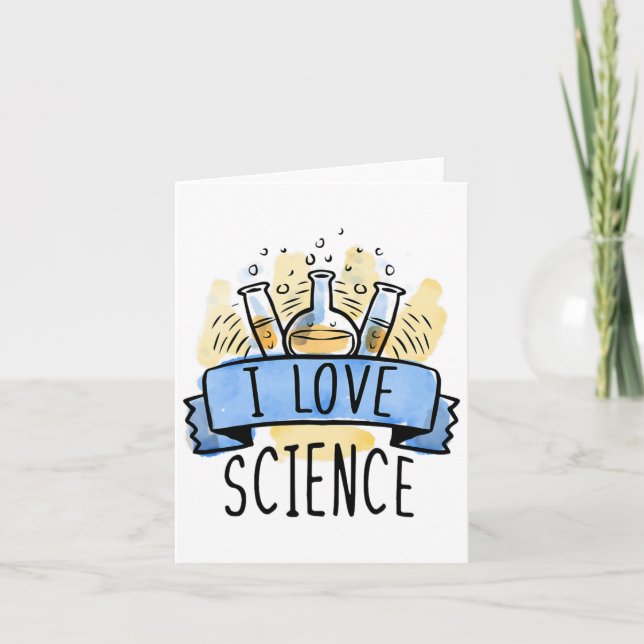 I Liebe Science Karte (Vorderseite)