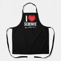 I Liebe Science Monogram Black Scientist