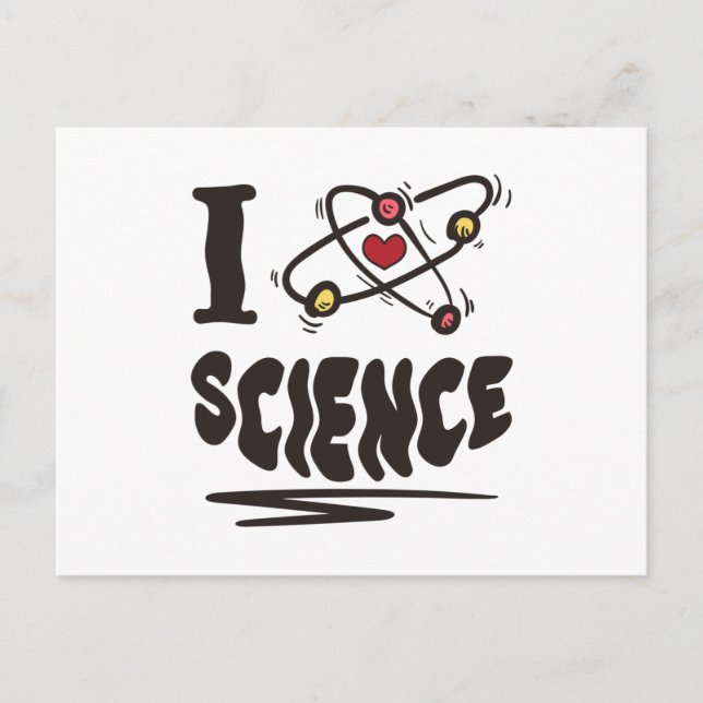 I Liebe Science Postkarte (Vorderseite)