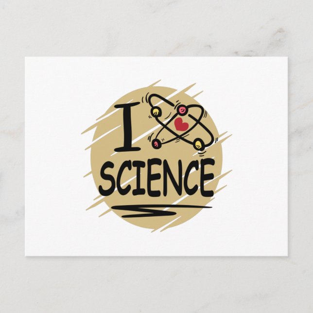 I Liebe Science Postkarte (Vorderseite)