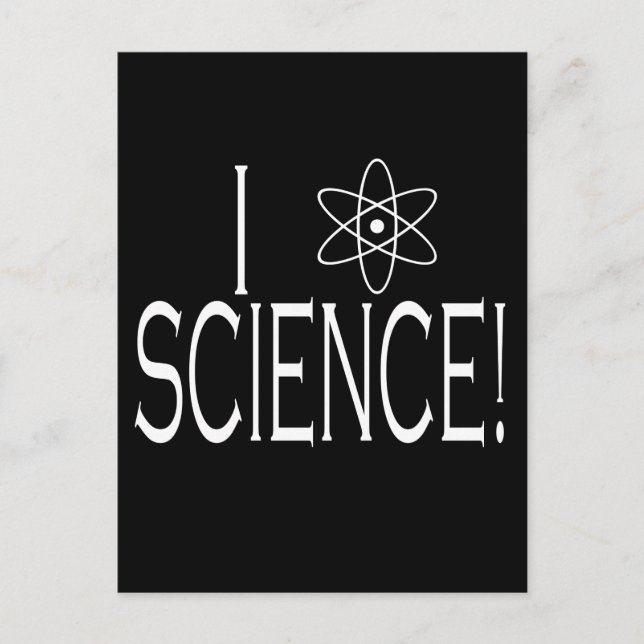 I Liebe Science Postkarte (Vorderseite)
