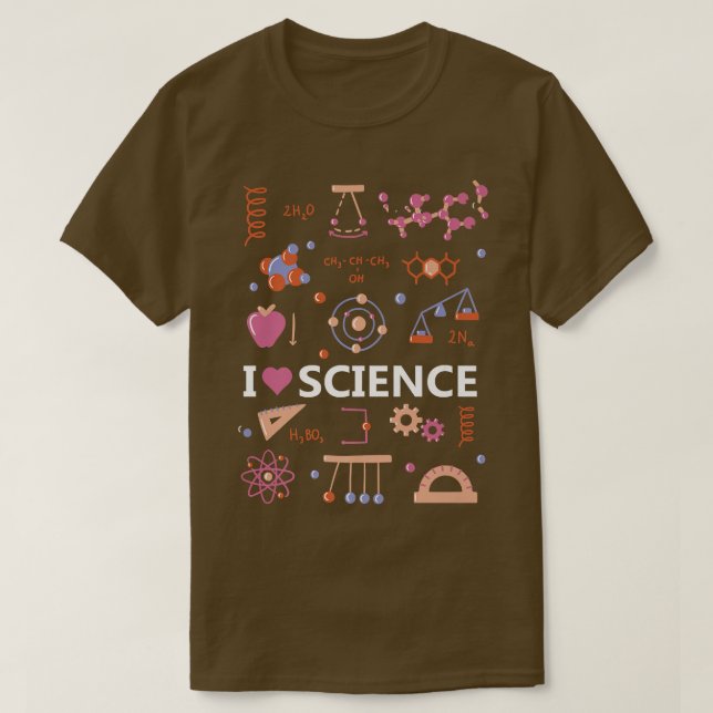 I Liebe Science Premium T-Shirt (Design vorne)
