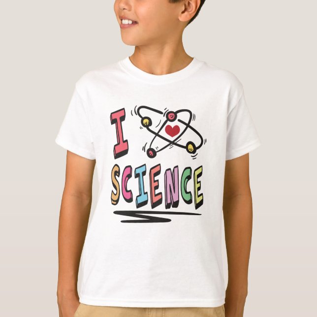 I Liebe Science T-Shirt (Vorderseite)
