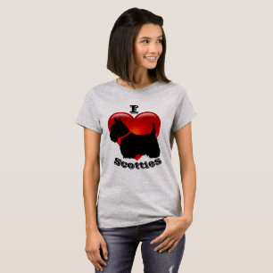 I Liebe Scottish Terriers, Big red heart of Liebe T-Shirt