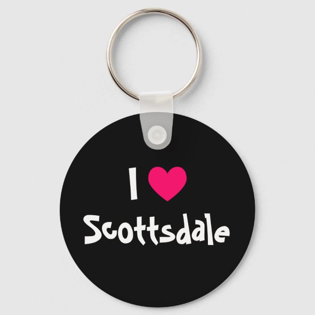 I Liebe Scottsdale Schlüsselanhänger (Vorderseite)