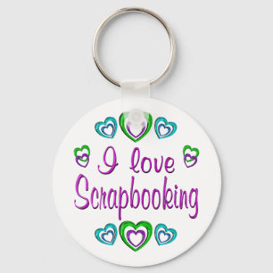 I Liebe Scrapbooking Schlüsselanhänger