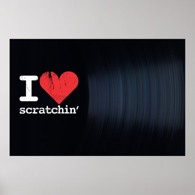 I Liebe Scratchins Landschaftsposter/Print Poster (Vorne)