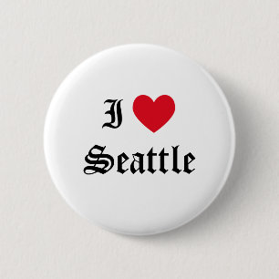 I Liebe Seattle Button