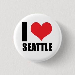 I Liebe Seattle Button