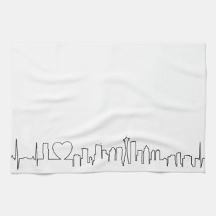 I Liebe Seattle in einer außerordentlichen Art Handtuch