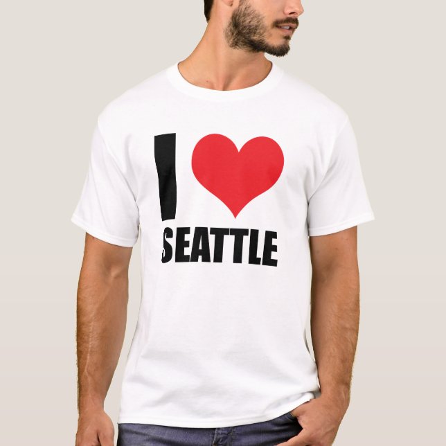 I Liebe Seattle T-Shirt (Vorderseite)