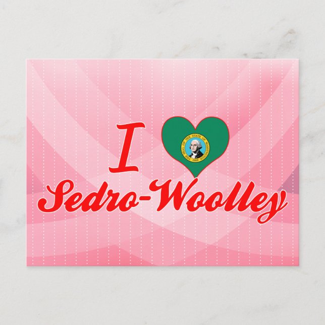 I Liebe Sedro-Woolley, Washington Postkarte (Vorderseite)