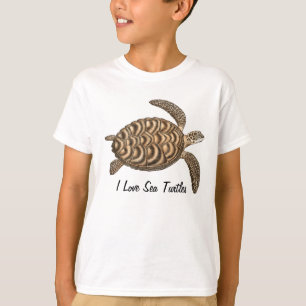 I Liebe-Seeschildkröte-KinderT - Shirt