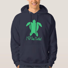 I Liebe-Seeschildkröten Hoodie