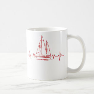 i Liebe Segeln nautische Ozeandekoration Segeln Ta Kaffeetasse