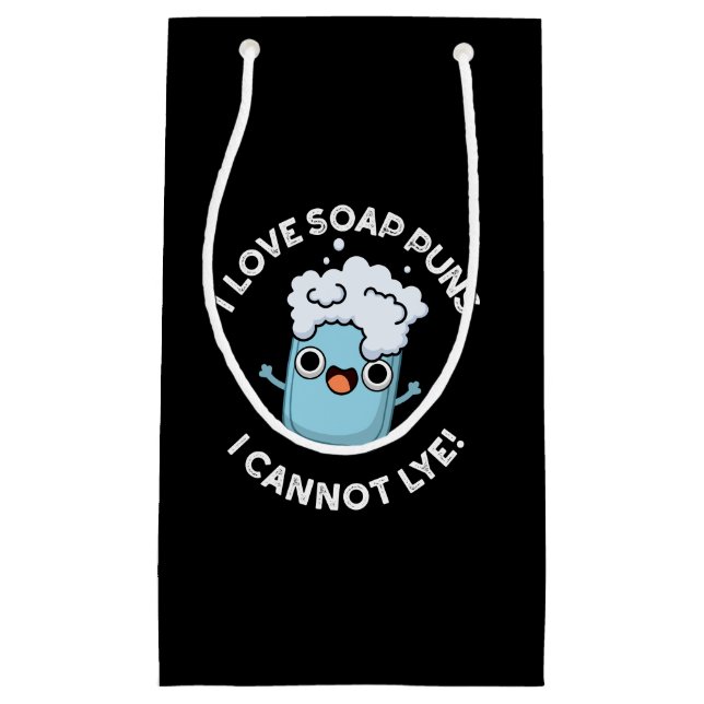 I Liebe Seifenpistolen Ich kann nicht Lye Funny Pu Kleine Geschenktüte (Vorderseite)