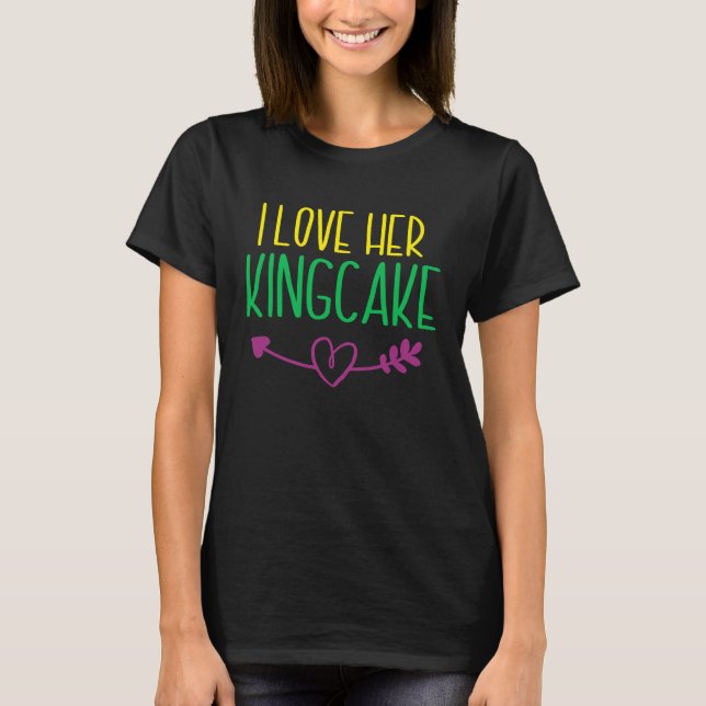 I Liebe Sein Kraubfisch Mardi Gras Masquerade Part T-Shirt (Vorderseite)