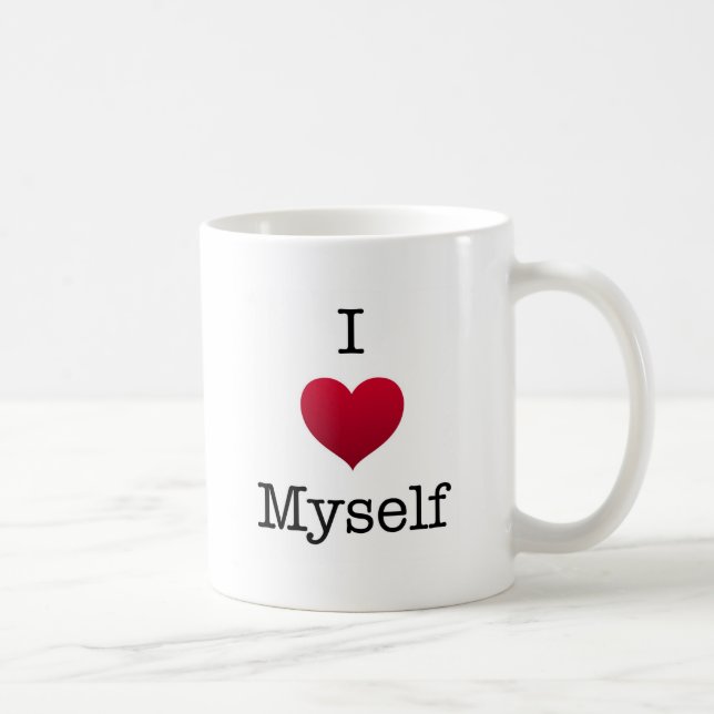 I Liebe selbst Kaffeetasse (Rechts)