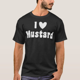 I Liebe Senf Flasche Sommerbarbeque lustige Halse T-Shirt