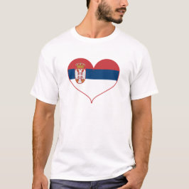 I Liebe Serbien-Flagge T-Shirt